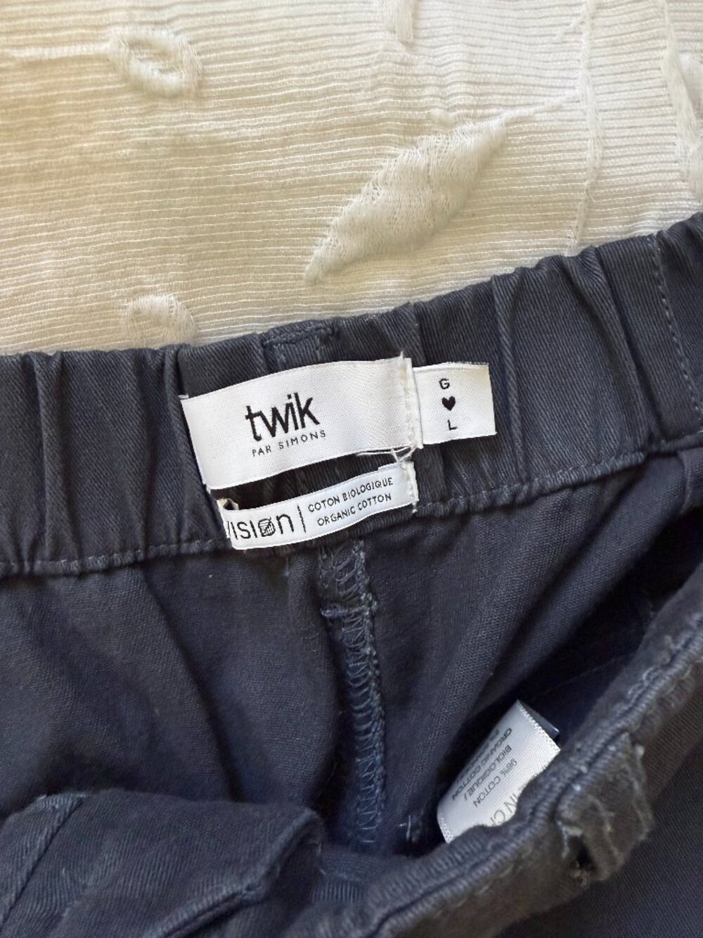 💖 2/40 Twik Simons Navy Cargo Pants Size Large - Picture 2 of 4